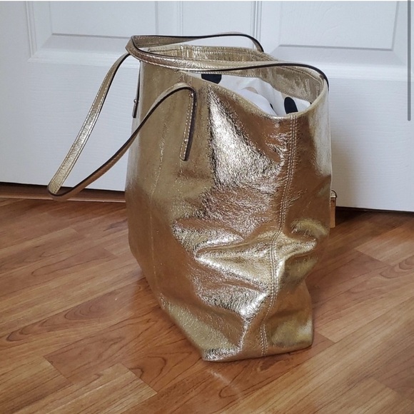 Kate Spade Vintage Y2K Kate Spade Luxurious Gold Tote with Textured Metallic - Picture 2 of 13